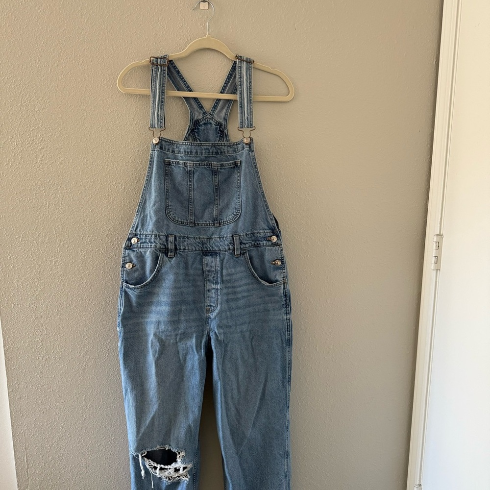 American Eagle Denim Baggy Overalls